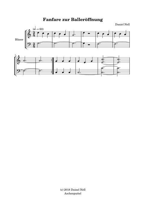 Fanfare zur Balleröffnung